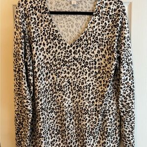 Amazon Essentials Leopard Print Long Sleeve Top